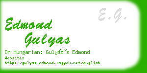 edmond gulyas business card